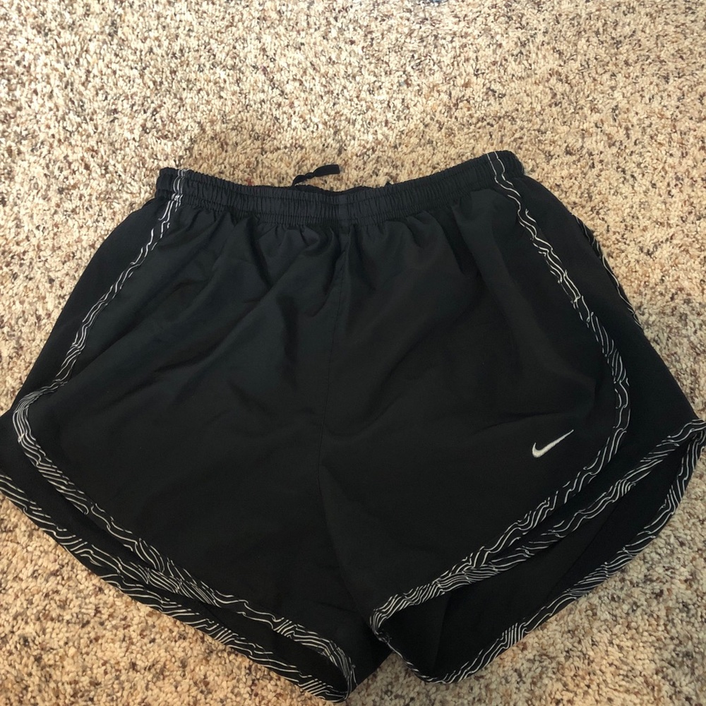Black nike shorts with cute trimming